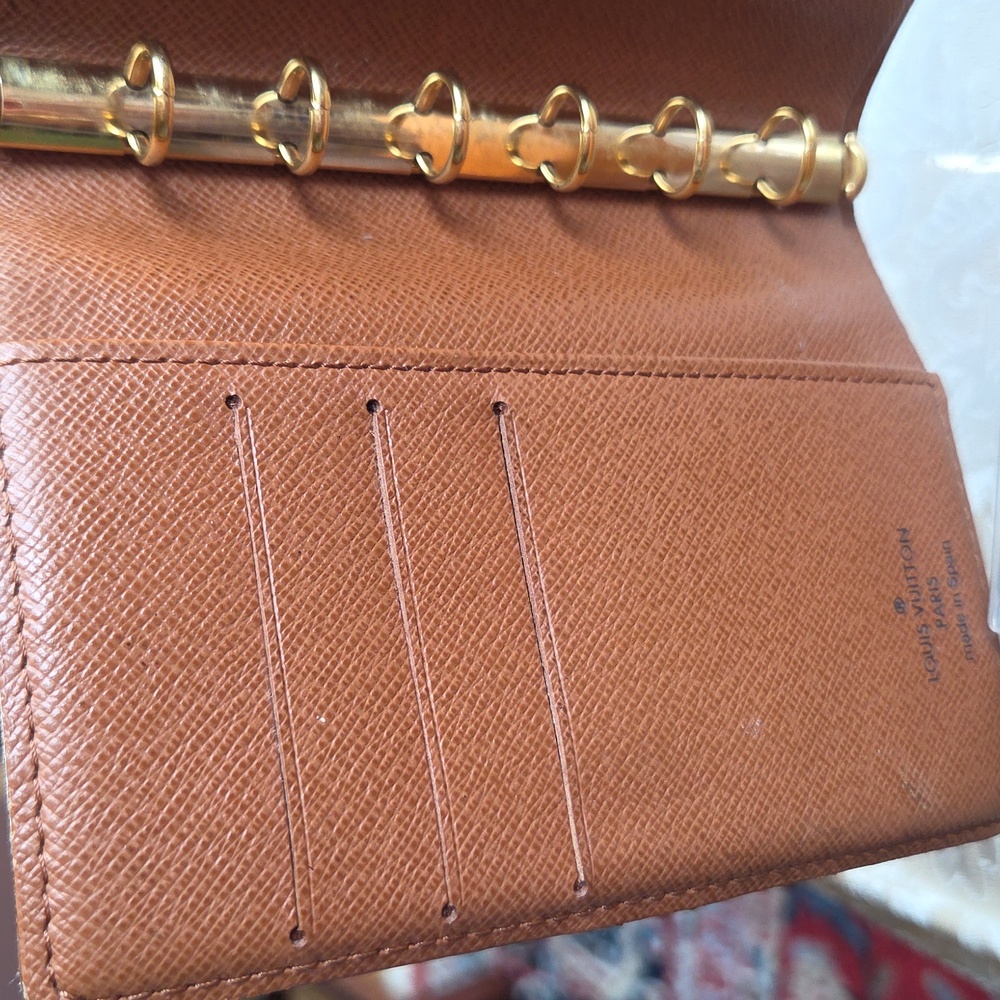 Louis Vuitton Monogram Brown and Gold Agenda Cover/Passport Holder - Picture 4 of 8